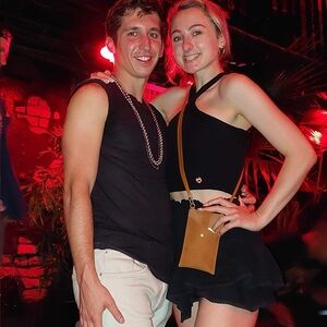 Aerie Black Ruffled Skirt